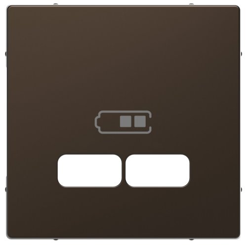 Лицевая панель Schneider Electric Merten D-Life для 2-м. розетки USB мокко картинка